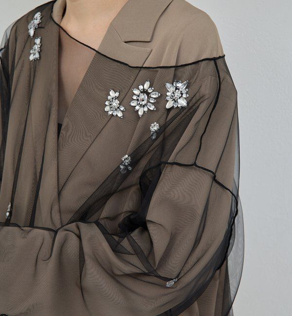  「【25th記念アイテム】ビジューチュールプルオーバー」|シャツ・ブラウス|