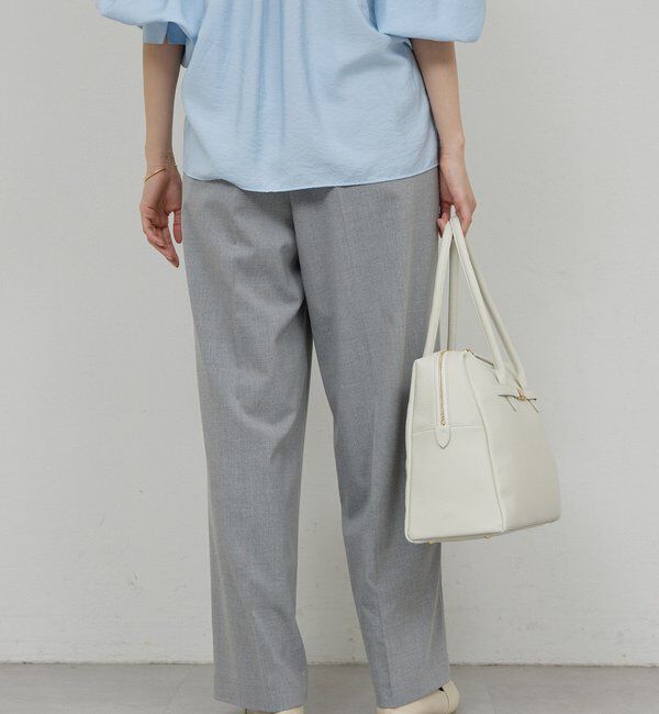  「【楽ちんキレイ見え】【セットアップ対応】エラスティックパンツ」|チノ|