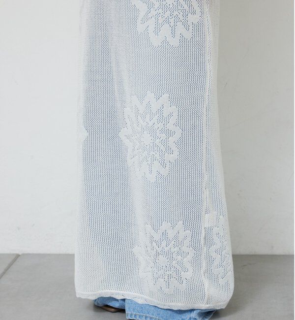  「【手洗い可】メッシュニットドレス」|ワンピース|