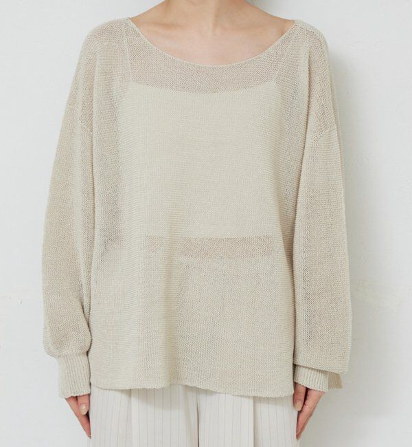  「ペーパーヤーンメッシュニット」|ニット・セーター|