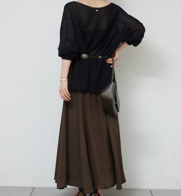  「ペーパーヤーンメッシュニット」|ニット・セーター|