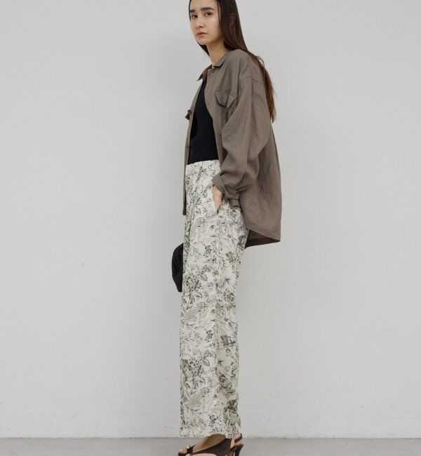  「リネンミリタリーシャツブルゾン」|ベスト・ジレ|