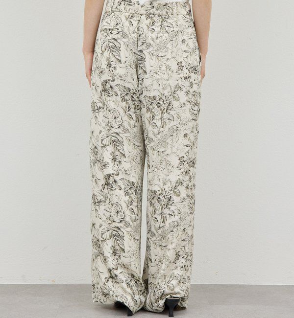  「【セットアップ対応】ボタニカルサテンスラックス」|チノ|