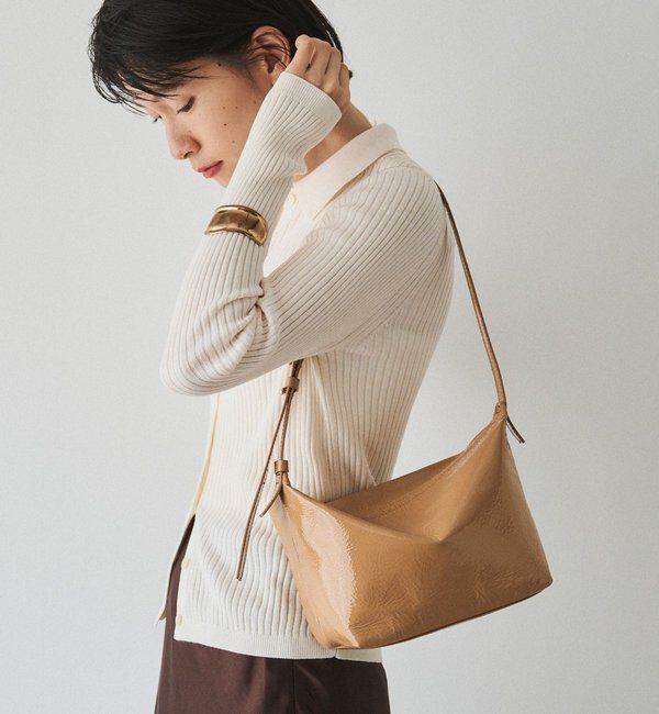  「【再値下げ】エナメルワンショルダーバッグ」|ショルダー・メッセンジャー|