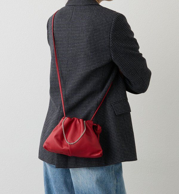  「レザー巾着4WAYミニショルダーバッグ」|ショルダー・メッセンジャー|