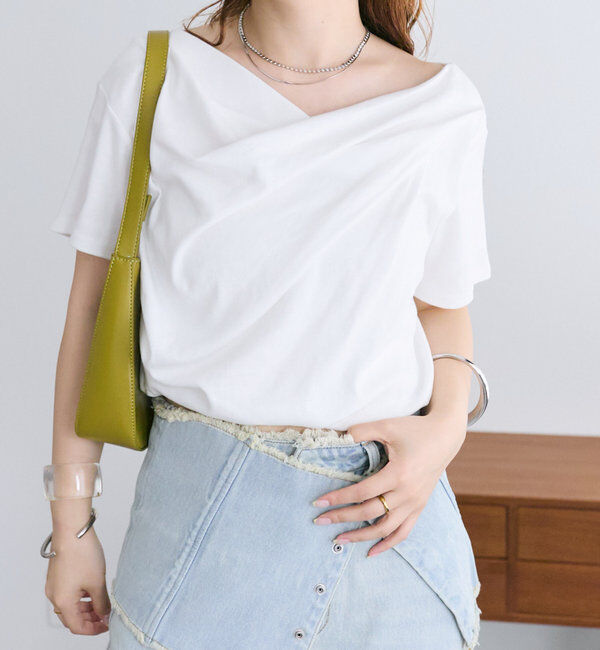  「【全骨格対応◎/6色展開】オフショルTシャツ」|Tシャツ・カットソー|