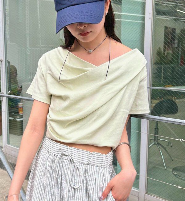  「【全骨格対応◎/6色展開】オフショルTシャツ」|Tシャツ・カットソー|