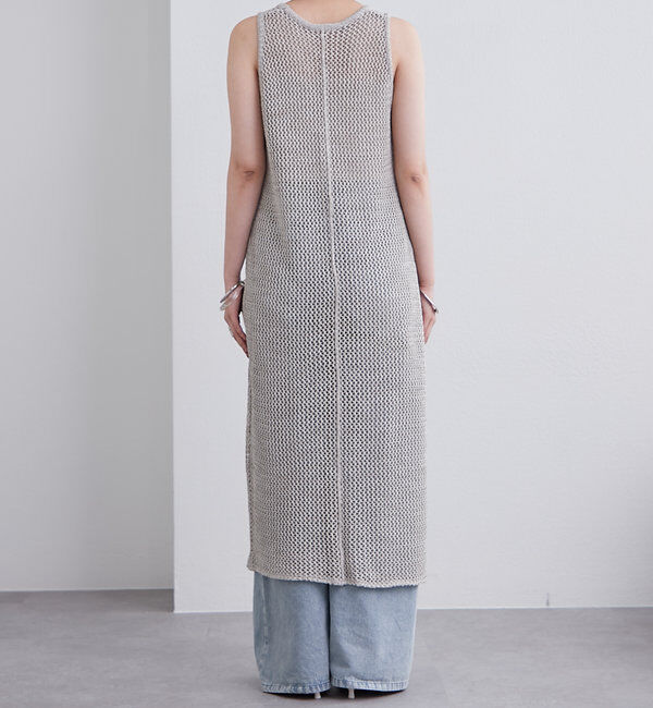  「メッシュニットタンクワンピース」|ワンピース|