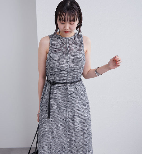  「メッシュニットタンクワンピース」|ワンピース|