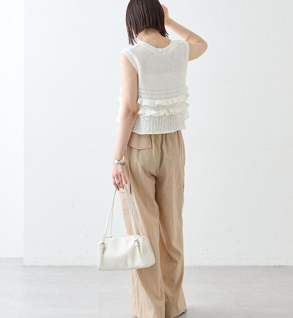  「フリルニットベスト」|ニット・セーター|