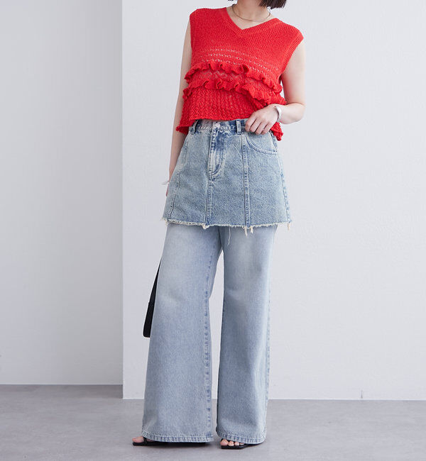  「フリルニットベスト」|ニット・セーター|