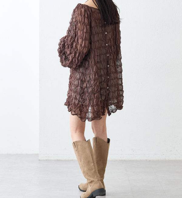  「ウェーブシアーブラウス」|シャツ・ブラウス|