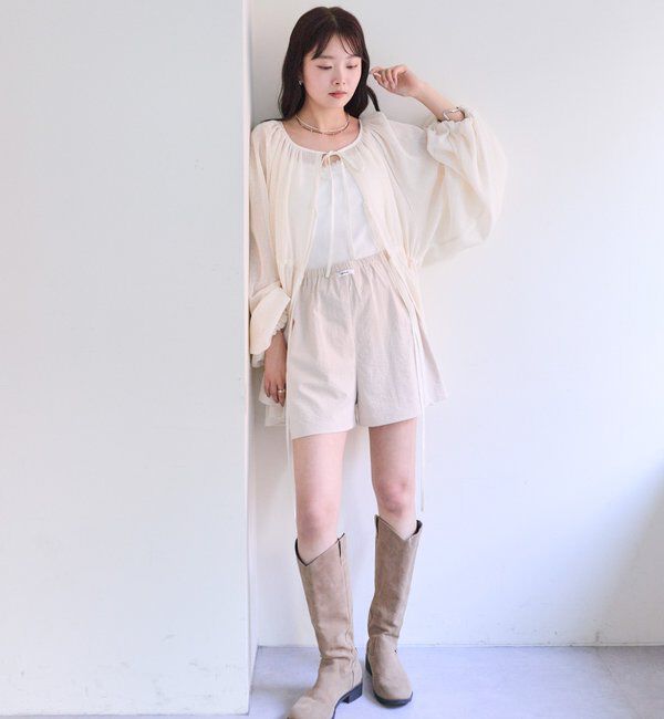  「メッシュリボンブラウス」|シャツ・ブラウス|