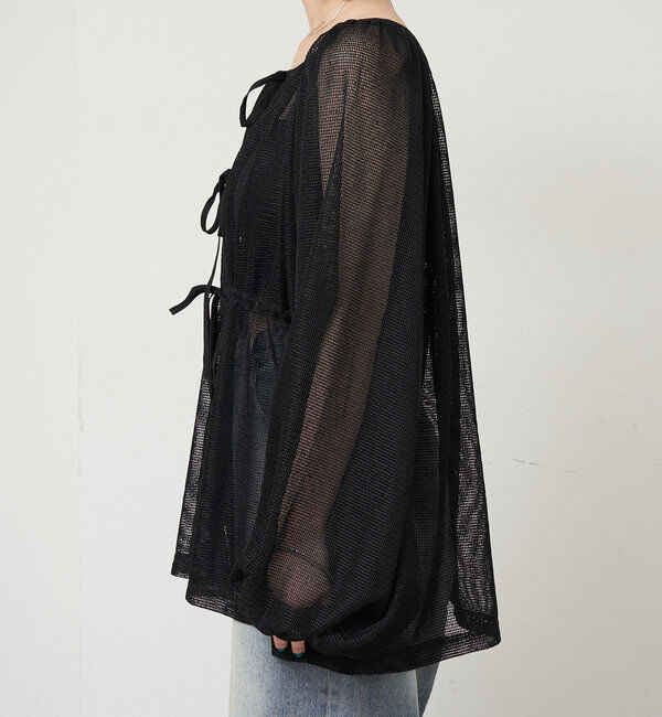  「メッシュリボンブラウス」|シャツ・ブラウス|