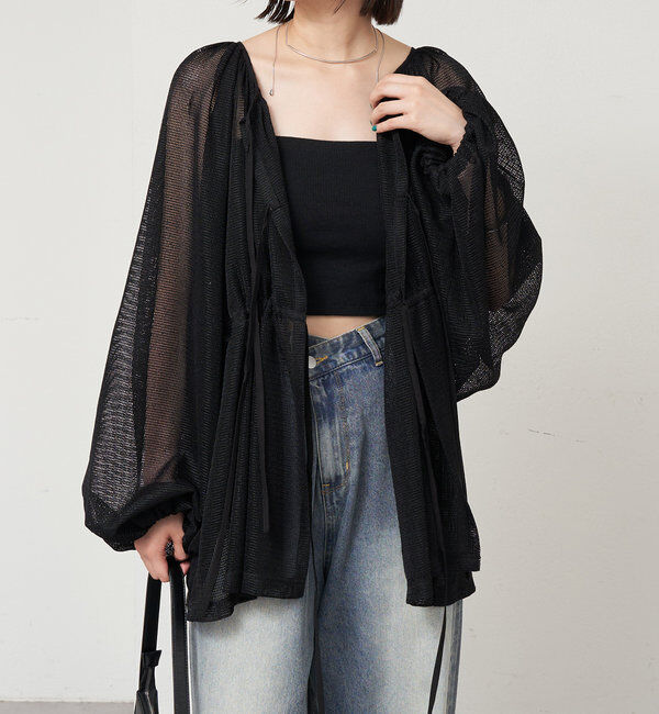  「メッシュリボンブラウス」|シャツ・ブラウス|