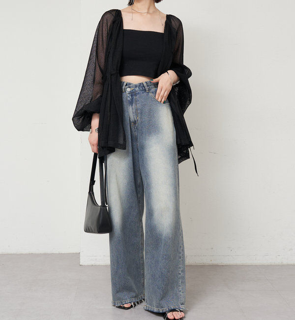  「メッシュリボンブラウス」|シャツ・ブラウス|