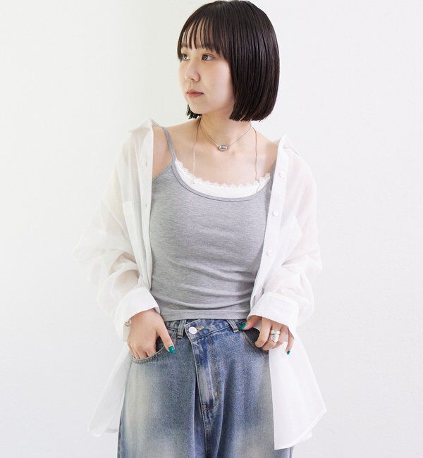  「パット付きレイヤードキャミソール」|キャミソール|