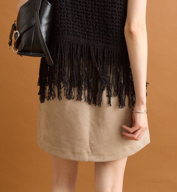  「フェイクスウェードミニスカパン」|スカート|