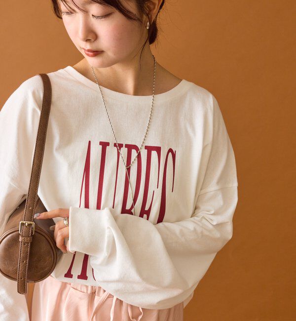  「BIGロゴロングTシャツ」|Tシャツ・カットソー|オフホワイト