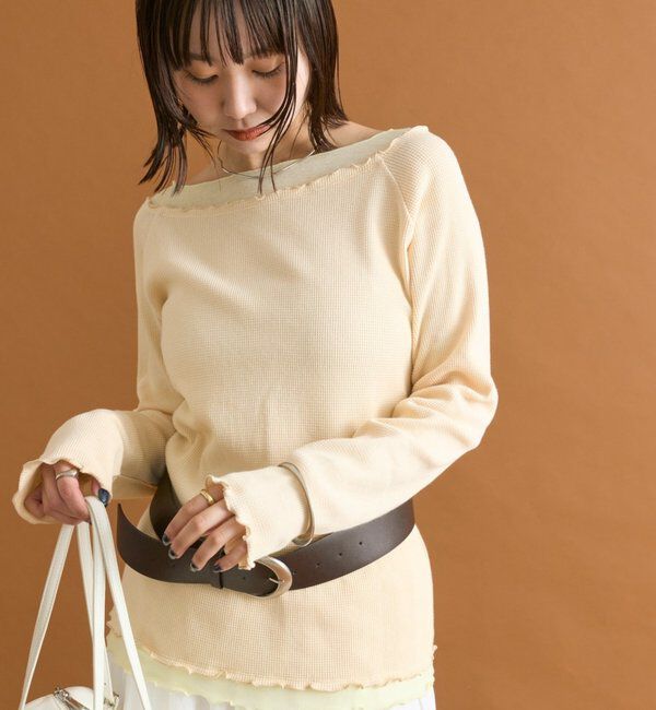  「シアーレイヤードロンT」|Tシャツ・カットソー|