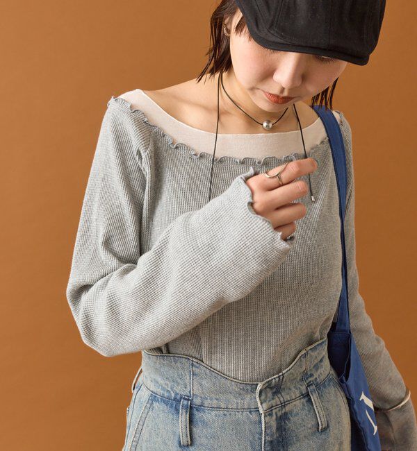  「シアーレイヤードロンT」|Tシャツ・カットソー|