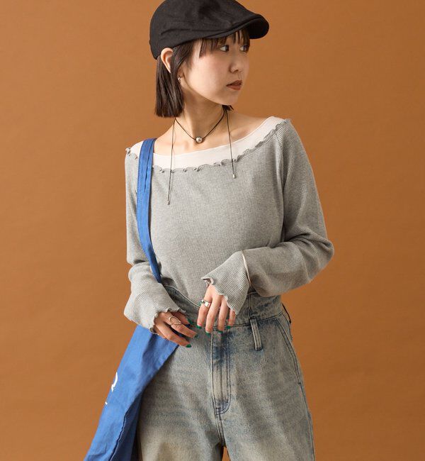  「シアーレイヤードロンT」|Tシャツ・カットソー|