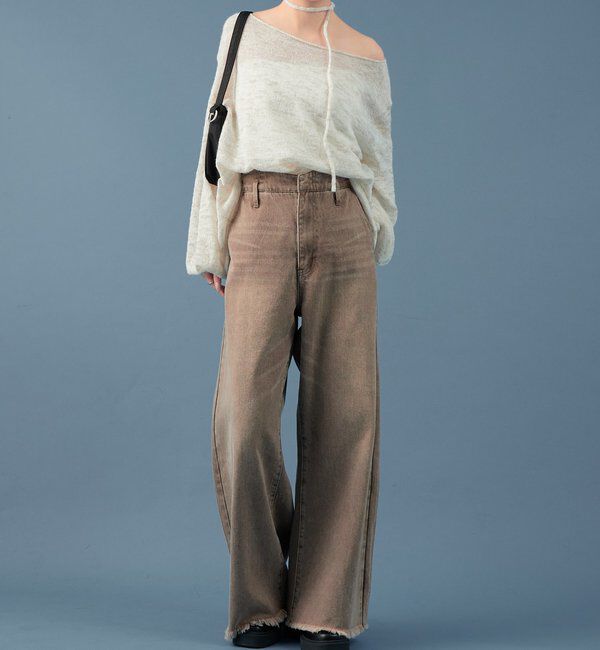  「MIXシアーボートニット」|ニット・セーター|