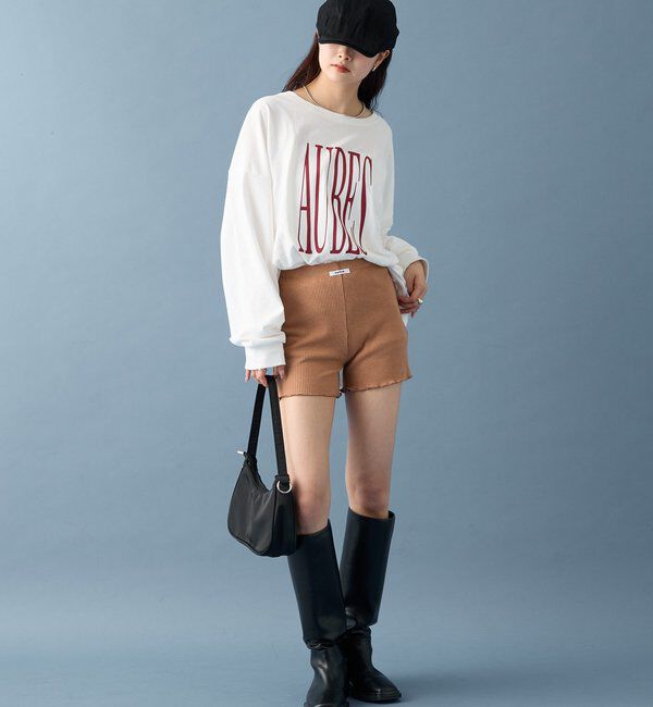  「【SETUPで着るのも◎】起毛リブショートパンツ」|チノ|