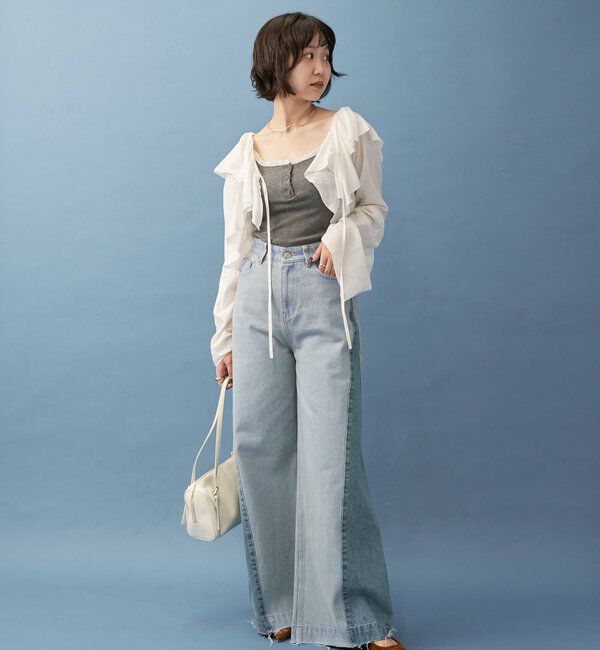  「パネル切替デニム」|デニム|