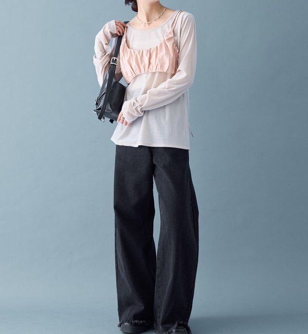  「ギャザービスチェ SETトップス」|Tシャツ・カットソー|