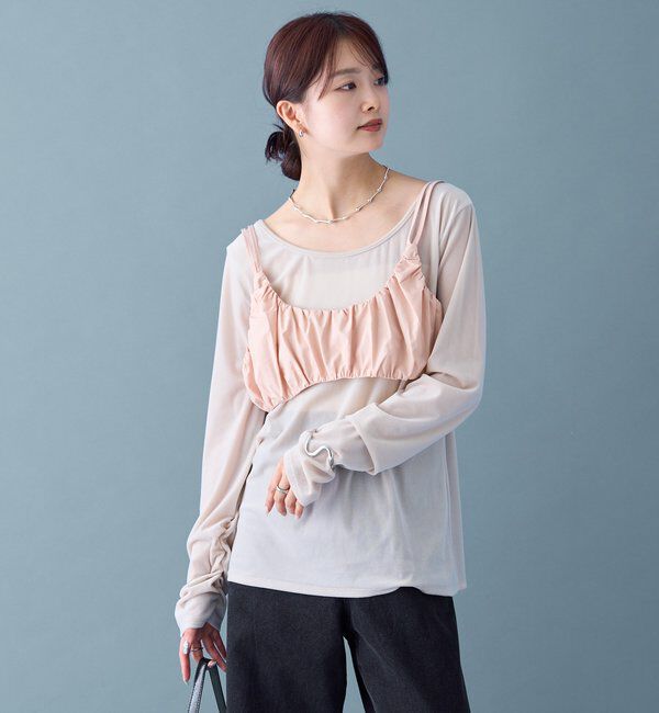  「ギャザービスチェ SETトップス」|Tシャツ・カットソー|