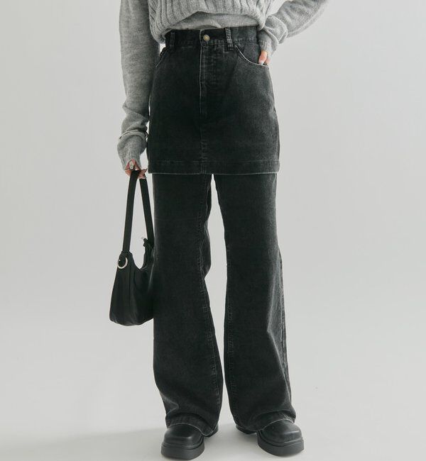  「レイヤードコーデュロイパンツ」|チノ|