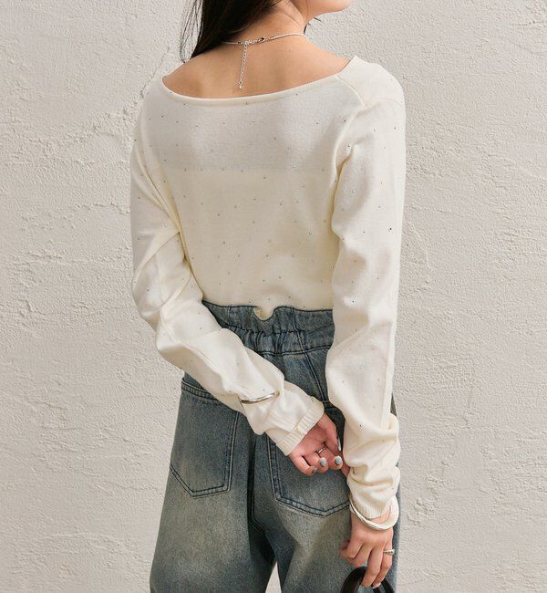  「オフショルリブニット」|ニット・セーター|