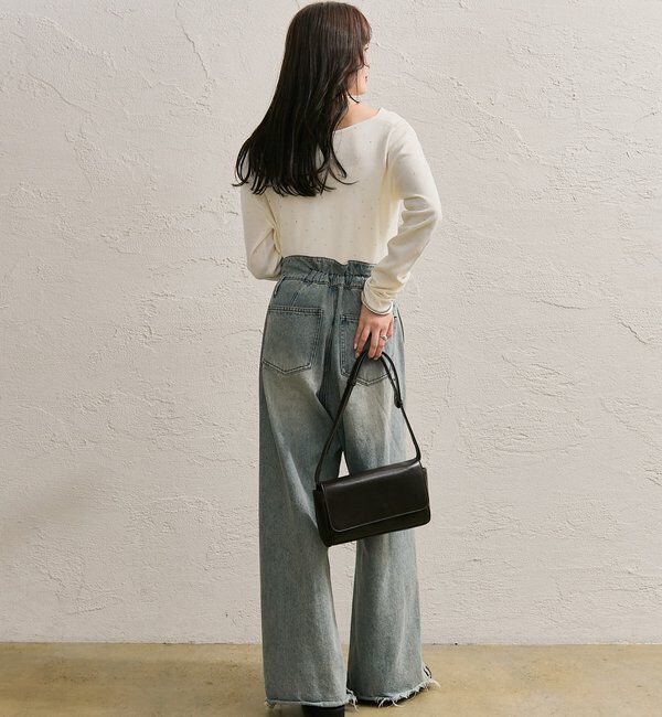  「オフショルリブニット」|ニット・セーター|