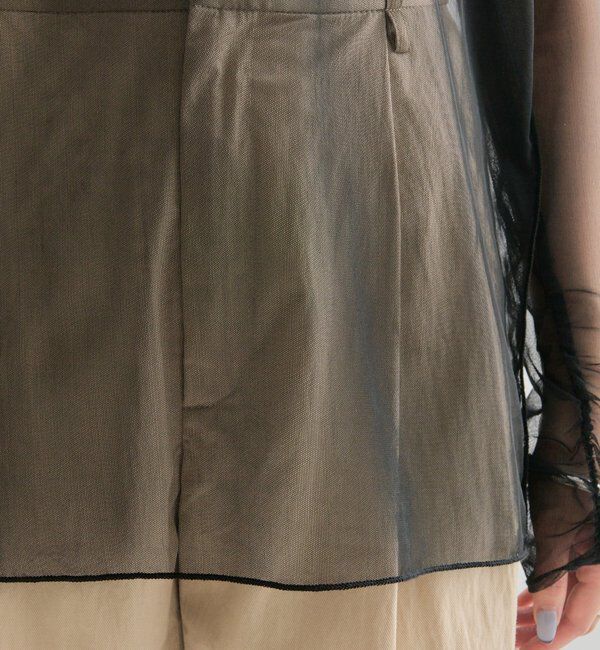  「シアースリットチュール トップス」|Tシャツ・カットソー|