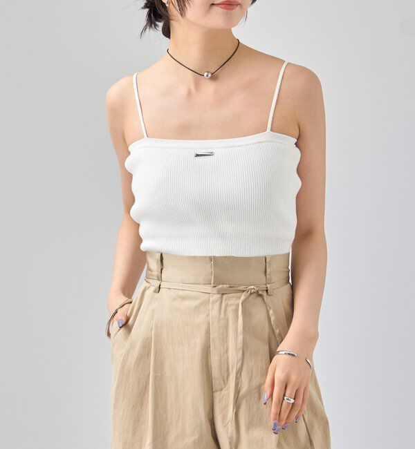  「パット付き ニットキャミソール」|キャミソール|