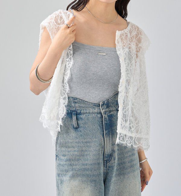  「パット付き ニットキャミソール」|キャミソール|