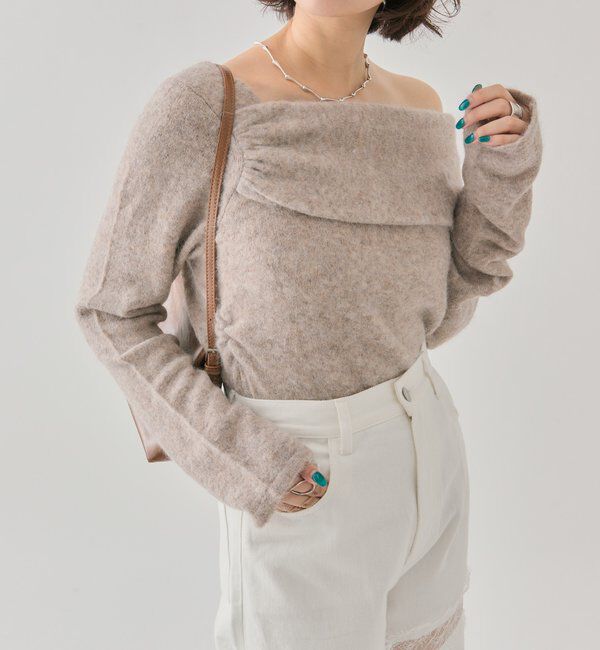  「ワンショルデザインニット」|ニット・セーター|