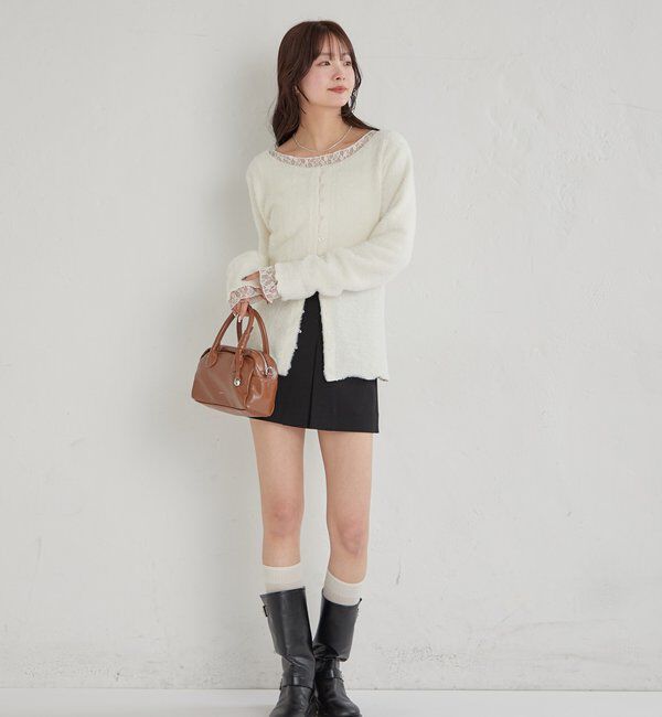  「シャギーリブカーディガン」|Tシャツ・カットソー|