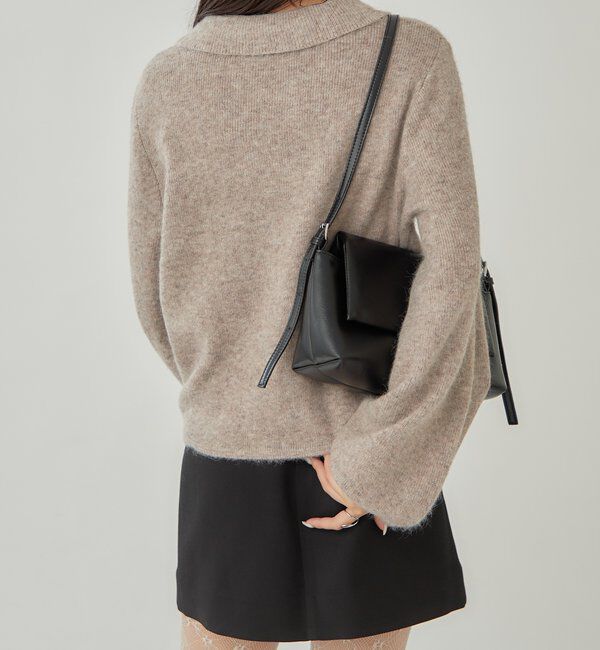  「襟付きロングスリーブニット」|ニット・セーター|