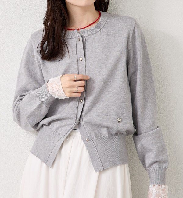  「チャーム付きデイリーカーディガン」|カーディガン|