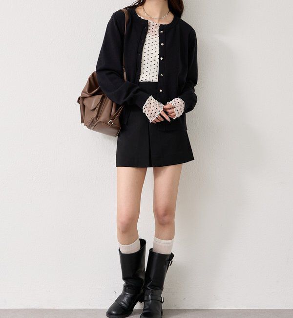  「チャーム付きデイリーカーディガン」|カーディガン|