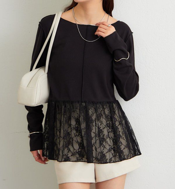  「ドットフラワーシュシュ」|その他|ブラック