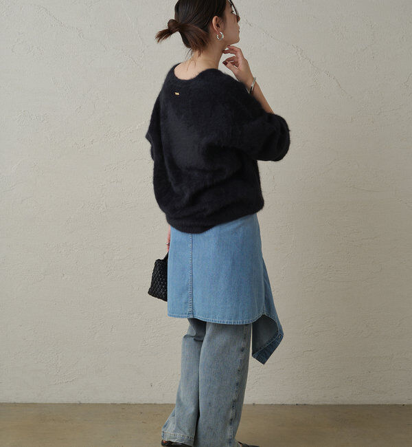  「FURカシミヤVニット」|ニット・セーター|