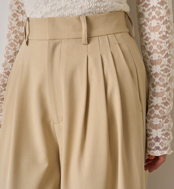  「3タックワイドパンツ」|チノ|