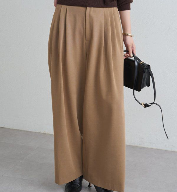  「3タックワイドパンツ」|チノ|