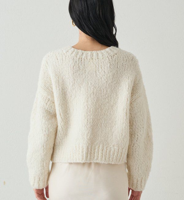  「【20周年限定】イタリアヤーン手編みニットカーデ」|ニット・セーター|