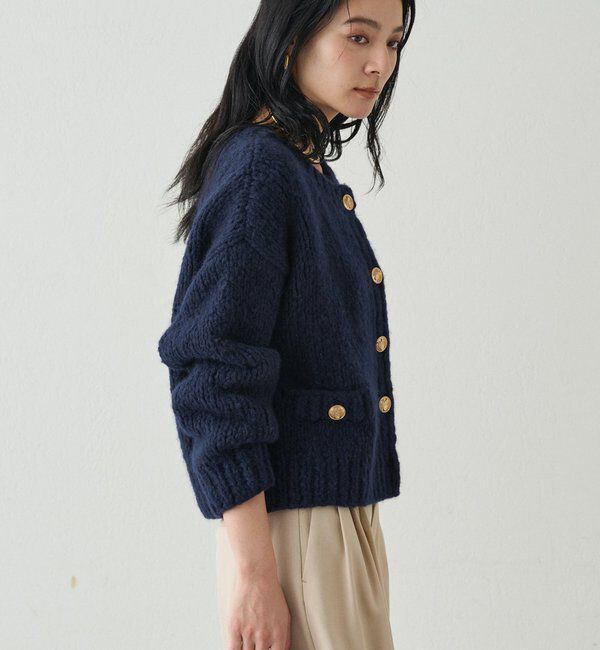  「【20周年限定】イタリアヤーン手編みニットカーデ」|ニット・セーター|