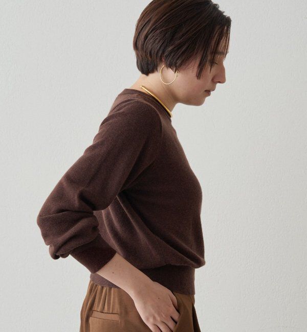  「ウールカシミヤクルーニット」|ニット・セーター|