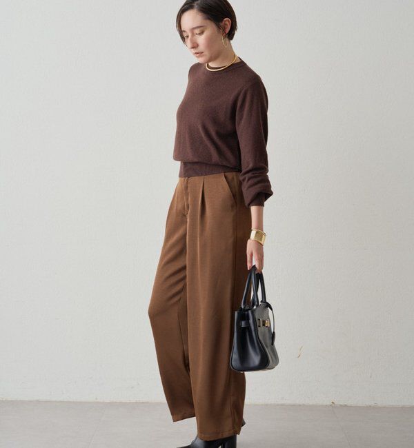  「ウールカシミヤクルーニット」|ニット・セーター|